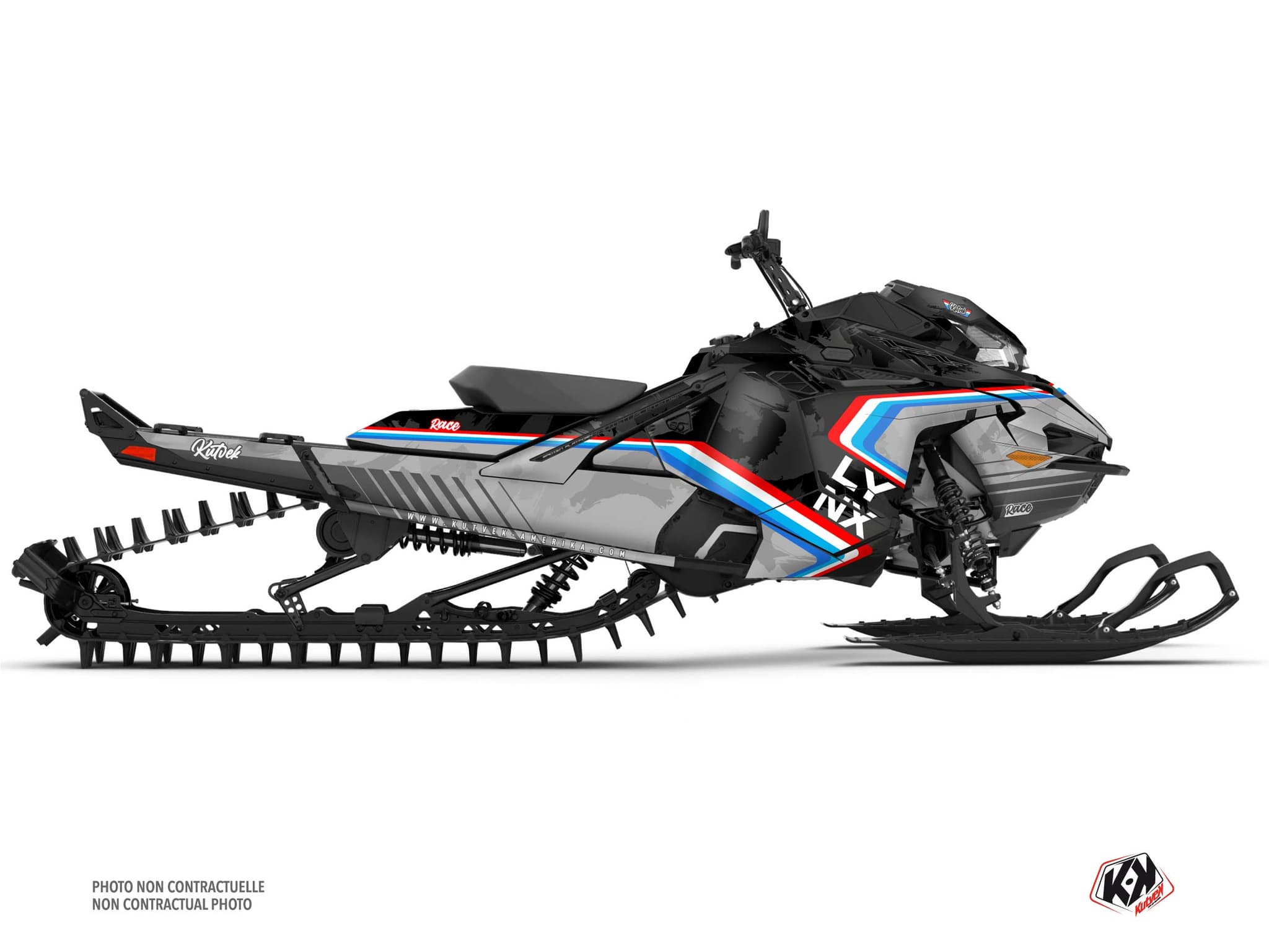 Kit decorativo Mota de neve LYNX SHREDDER DS RACE Preto
